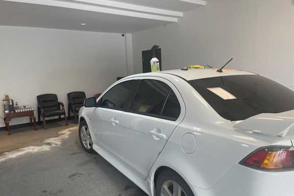 White Car Vehicle Wrapping